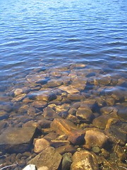 Image showing Stones under water