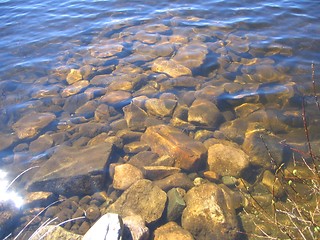 Image showing Stones under water