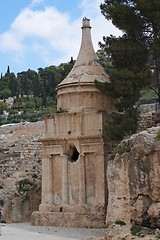 Image showing Ancient Tomb of Absalom in Jerusalem 