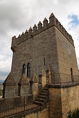 Image showing Tower of the medieval castle in Spain