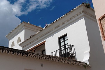 Image showing Detail of the white house in Andalusia, Spain