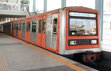 Image showing Underground station in Piraeus area, Athens, Greece.