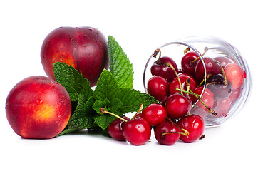 Image showing Red fruits set