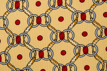 Image showing Abstract pattern ornamented textile