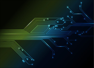 Image showing electronic circuit abstract background