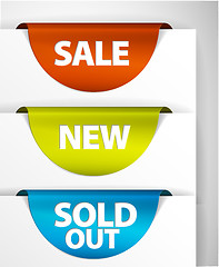 Image showing Round Sale / New / Sold out label set