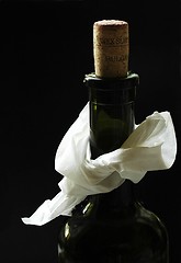 Image showing bottle with napkin