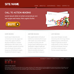 Image showing Modern website template