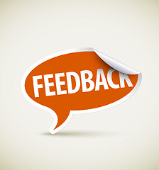 Image showing Feedback - speech bubble 