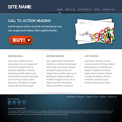 Image showing Modern website template