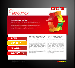 Image showing Modern web page template