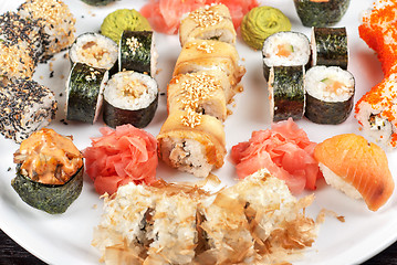 Image showing sushi set