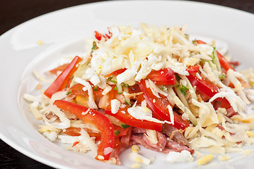 Image showing Meat tasty salad