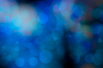 Image showing blue bokeh blur lights