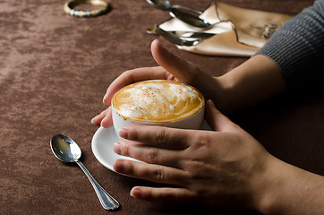 Image showing latte coffe