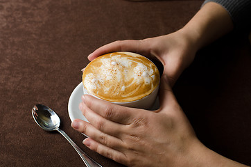 Image showing latte coffe