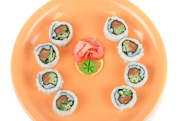 Image showing sushi set