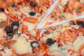 Image showing meat pizza