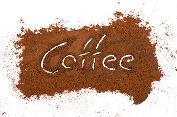 Image showing milled coffee sign