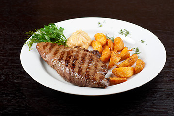 Image showing Juicy beef steak