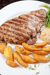 Image showing Juicy beef steak