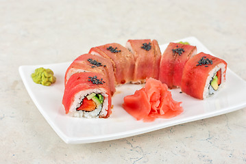 Image showing Fuji Sushi rolls