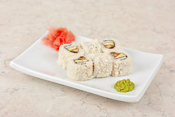 Image showing Sushi rolls