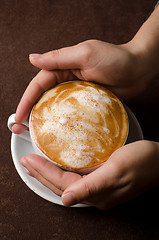 Image showing latte coffe