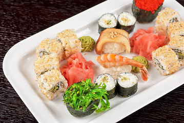 Image showing sushi set