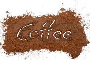 Image showing milled coffee sign