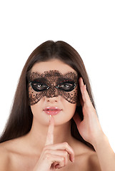 Image showing girl at mask