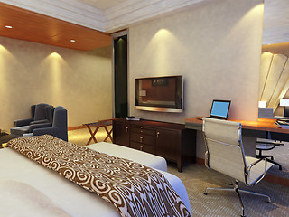 Image showing rendering of home interior focused on bed room 