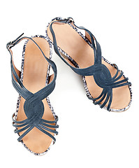 Image showing pair of women's sandals