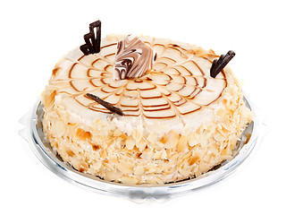 Image showing Cream cake with chocolate