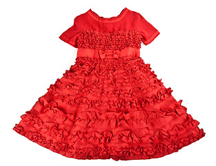 Image showing elegant baby red dress