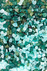 Image showing large blue bath salts