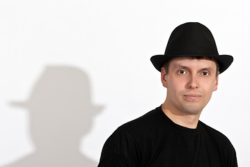 Image showing man in a black hat