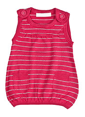 Image showing child red striped sweater