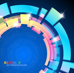 Image showing Abstract background with rainbow colors