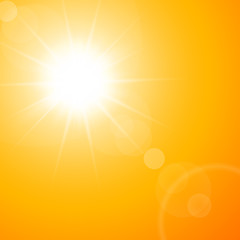 Image showing The hot summer sun