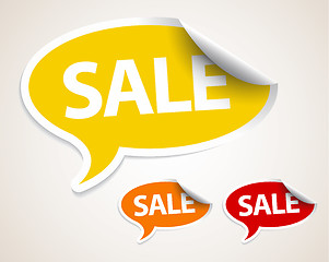 Image showing Sale speech bubble as sticker