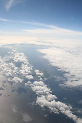 Image showing Sea,clouds and sky