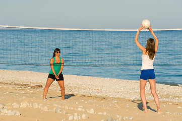 Image showing Beach volley