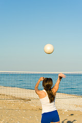 Image showing Beach volley