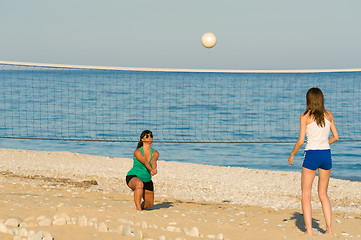 Image showing Beach volley