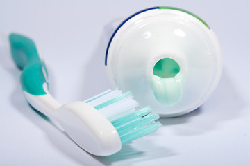 Image showing toothbrush and toothpaste