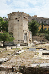 Image showing The Tower of the Winds (The Horologion) in Athens, Greece