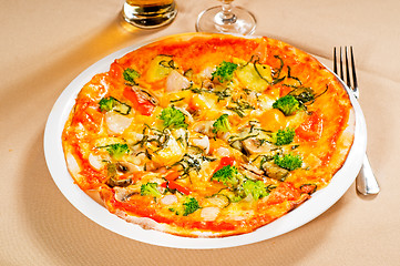 Image showing vegetarian pizza