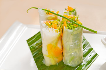 Image showing vietnamese style summer rolls