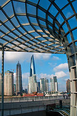 Image showing shanghai pudong view from puxi 